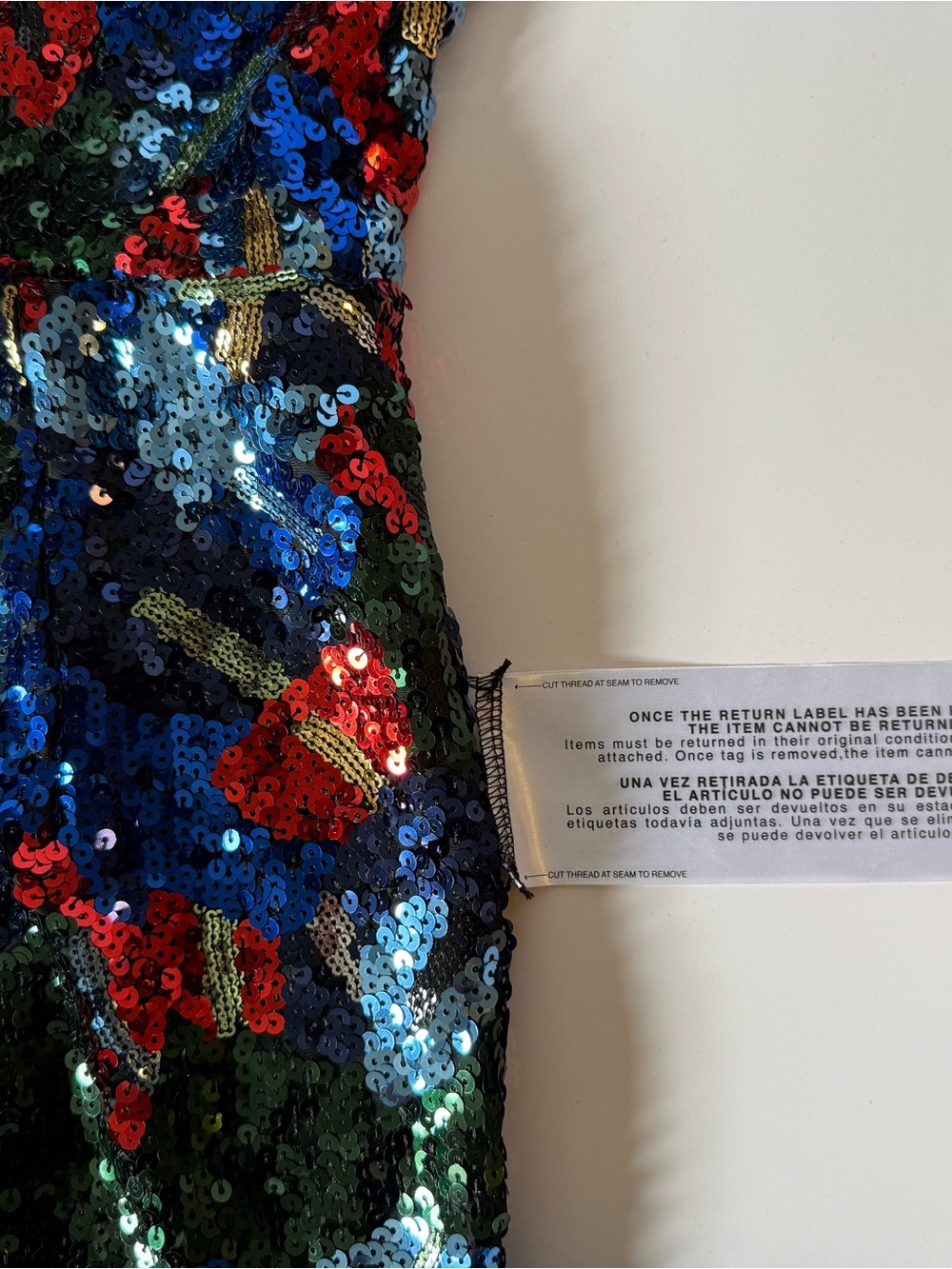 Dress the Population Cobalt Multi Sequin Midi Dress NWT Size S - Picture 5 of 6